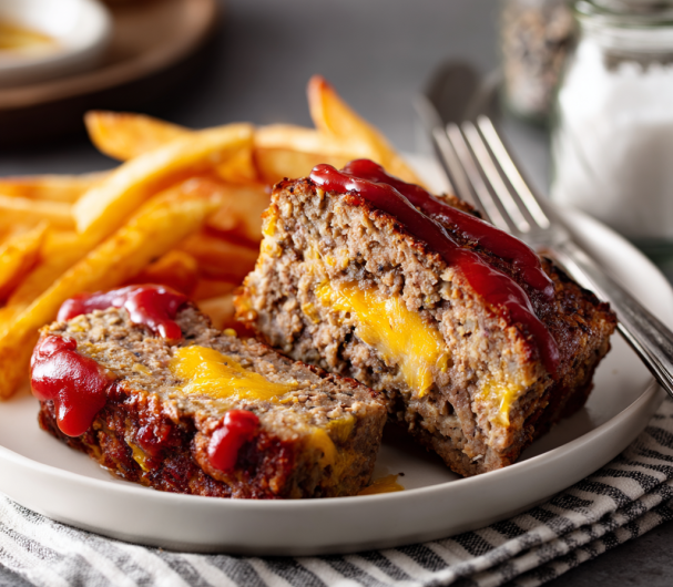 Cheeseburger Meatloaf Recipe | Juicy & Cheesy Comfort Food
