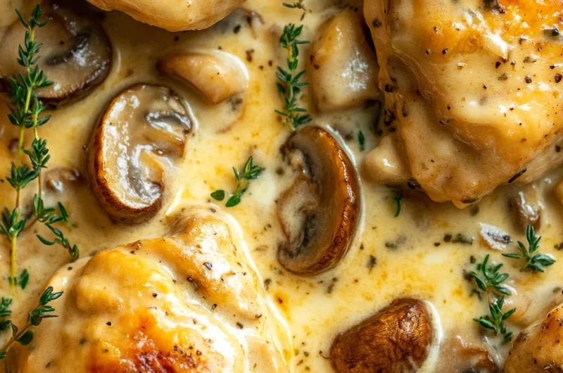 Cheesy Baked Chicken with Mushrooms That's Pure Comfort Food Heaven!