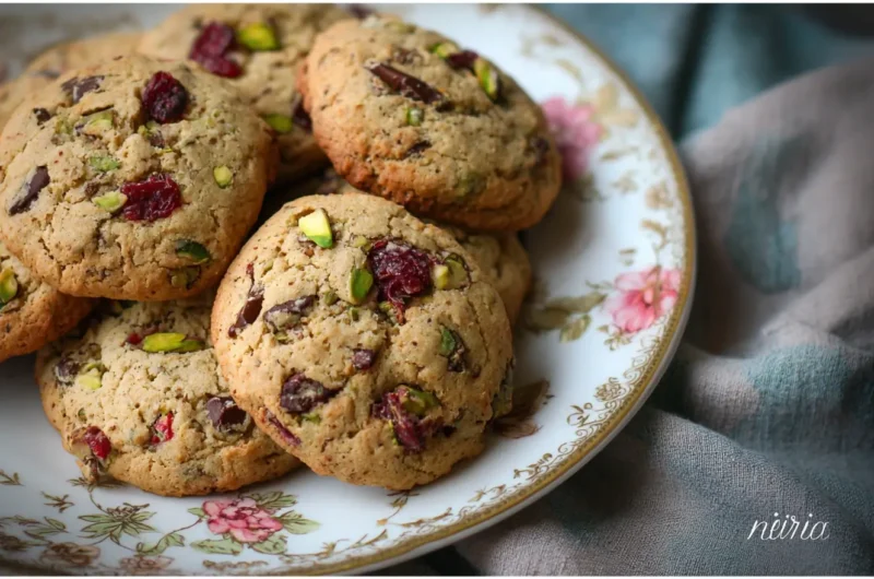 Cranberry Orange Pistachio Cookies – Buttery, Fruity & Nutty