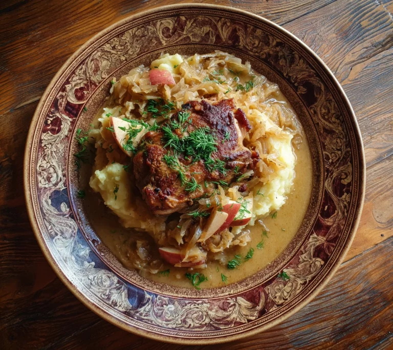 German Pork Chops and Sauerkraut