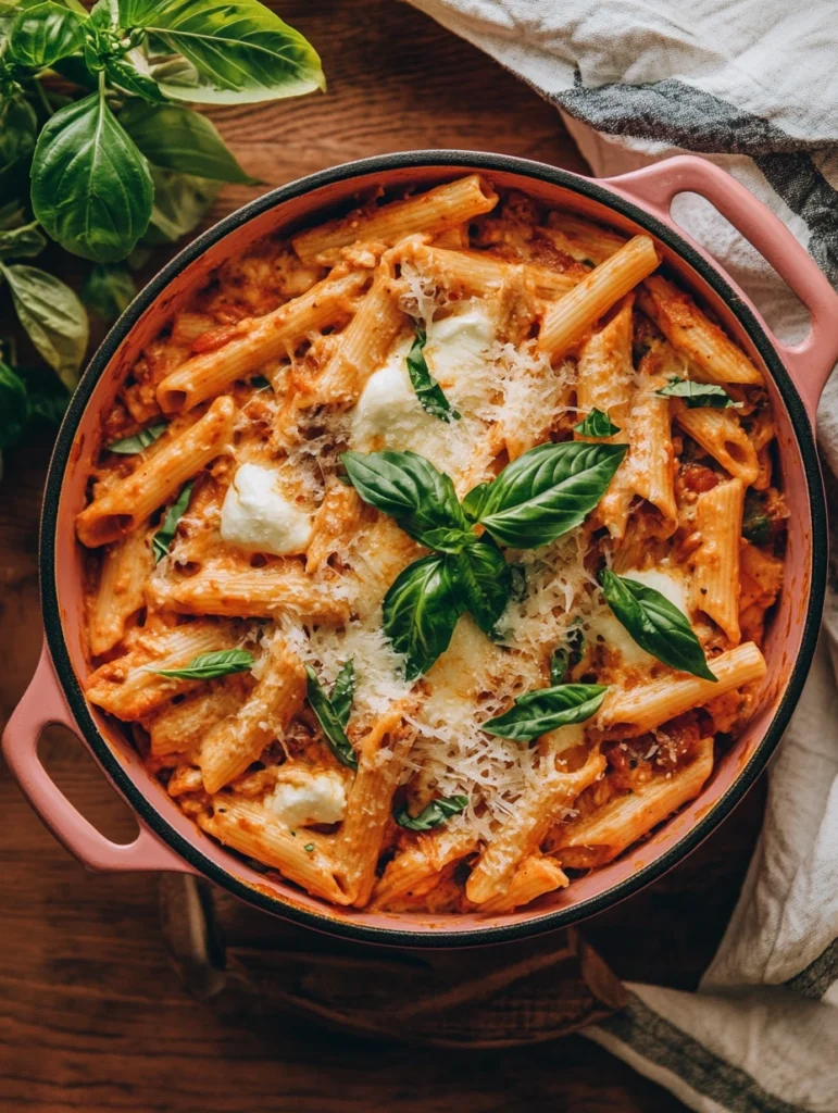 High Protein Red Pepper Pasta