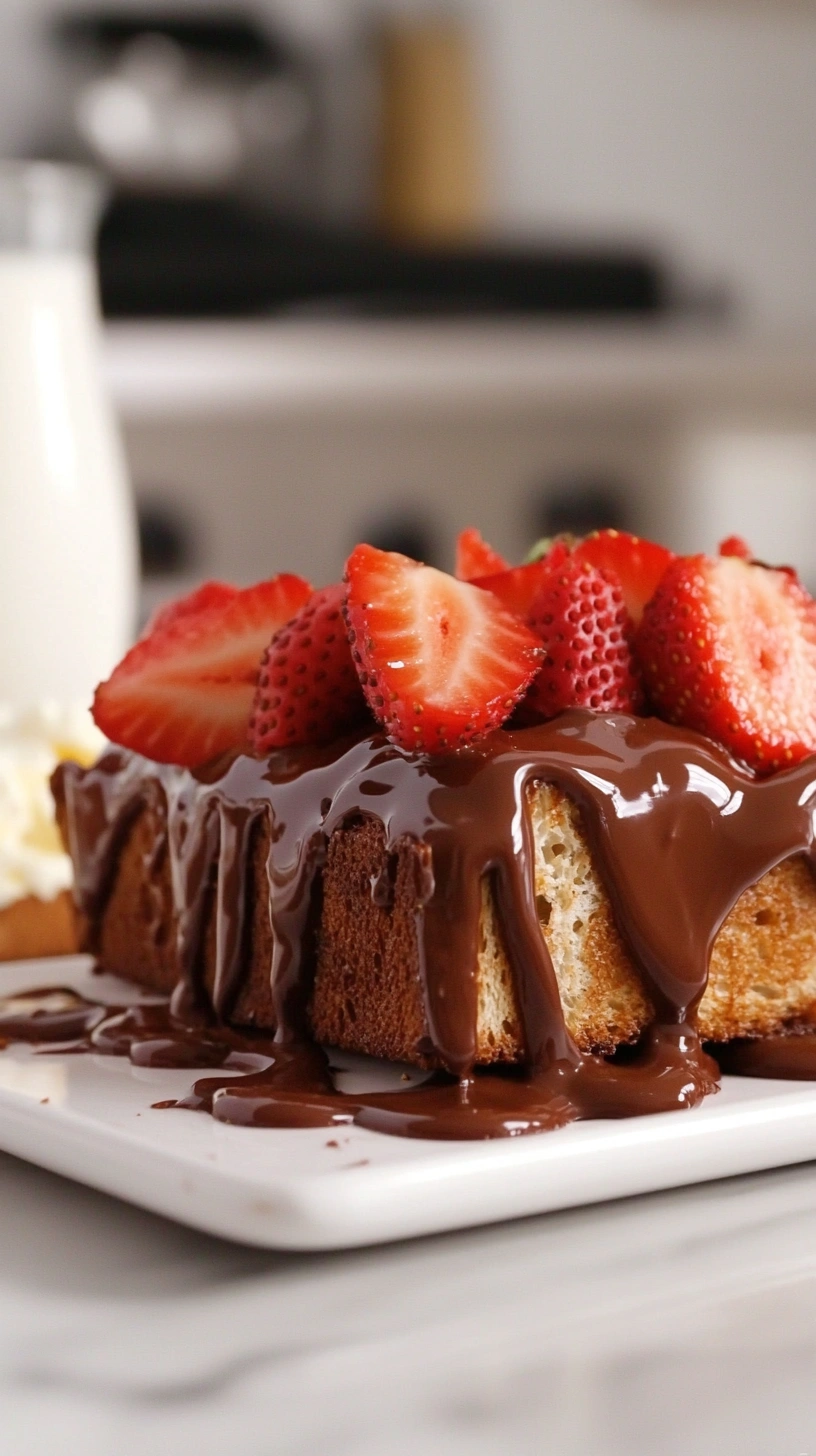STRAWBERRY NUTELLA MILK TOAST