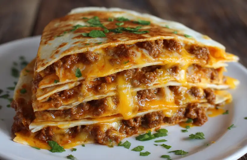 Sloppy Joe Quesadilla Flavors