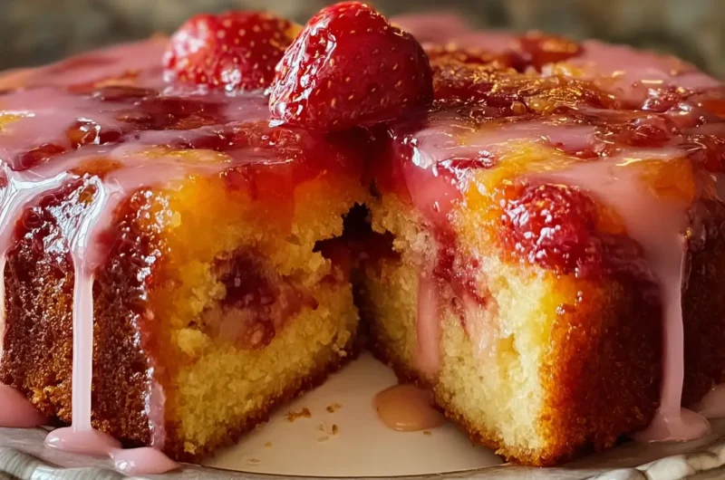 Strawberry Pineapple Pound Cake | Moist Summer Fruit Cake