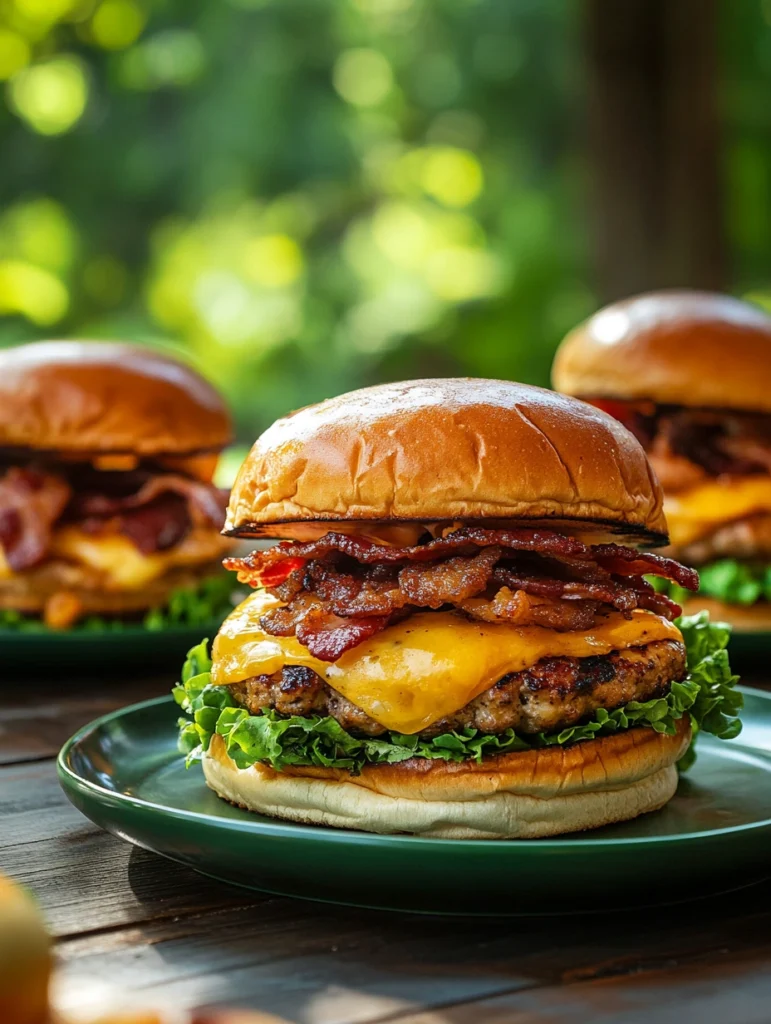 Ultimate barbecue burgers