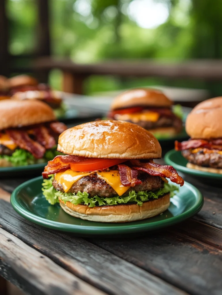 Ultimate barbecue burgers