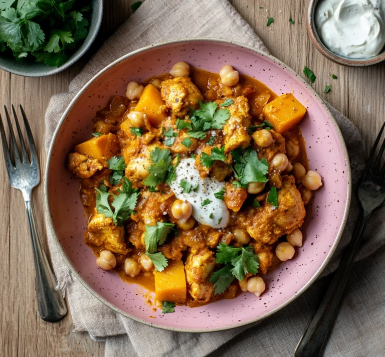 Chicken Squash and Chickpea Stew