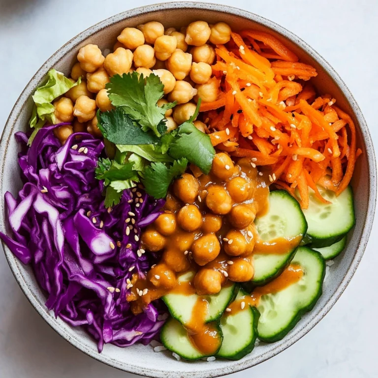 Peanut Chickpea Protein Bowls