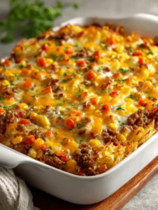 Amish Hamburger Potato Casserole