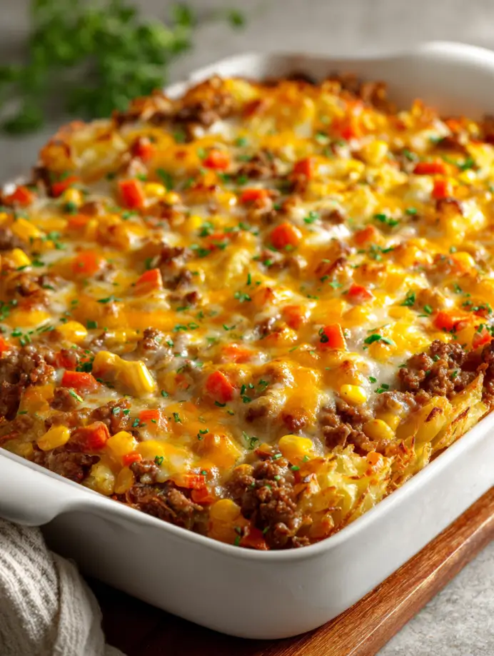 Amish Hamburger Potato Casserole