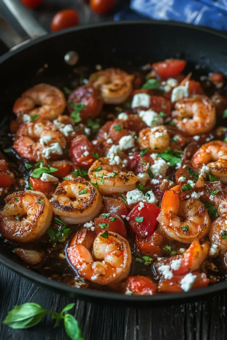 Baked Shrimp in Tomato Feta Sauce