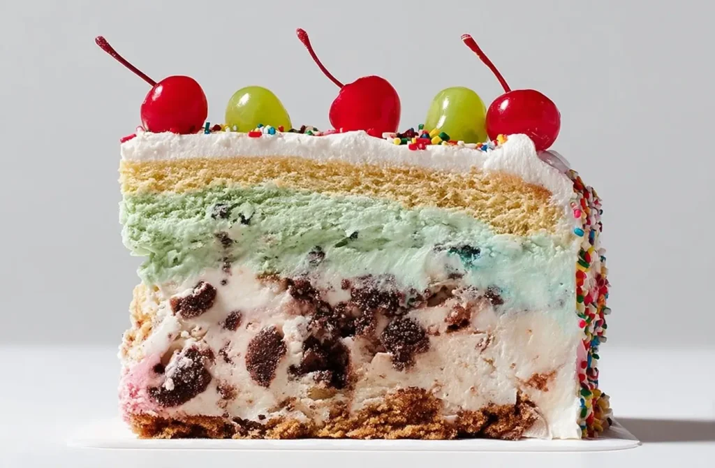 Cherry and Pistachio Neapolitan