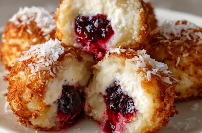 Irresistible Cream and Berry Pastry Balls: The Perfect Sweet Treat for Any Occasion