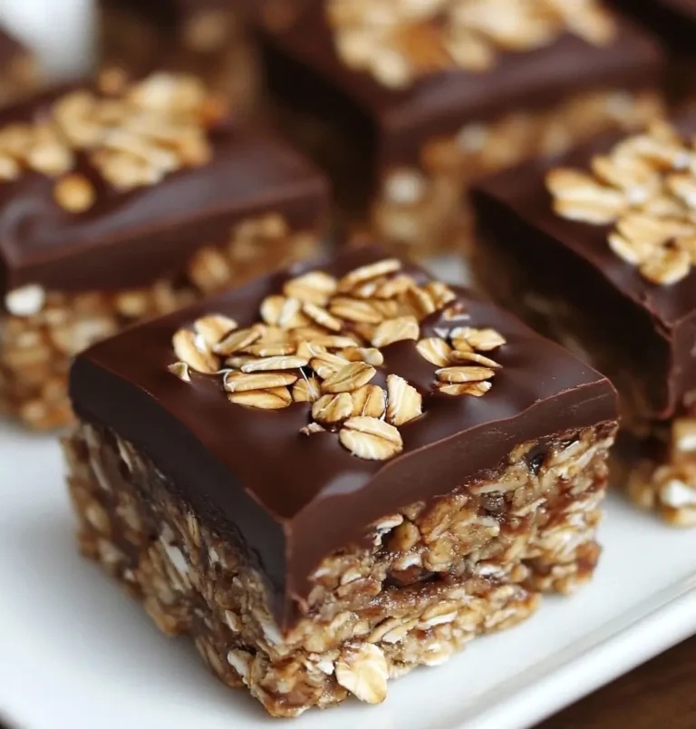 no-bake chocolate oat bars