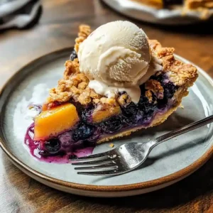 Peach Blueberry Pie
