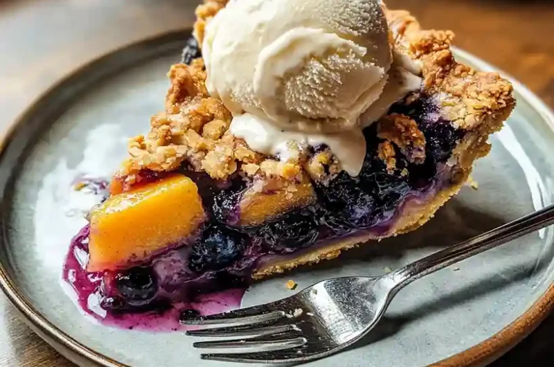 Peach Blueberry Pie