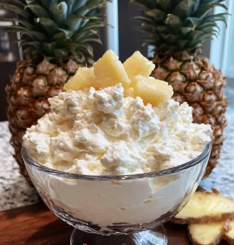 Pineapple fluff dessert