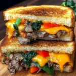 Savory Ribeye Steak Grilled Cheese
