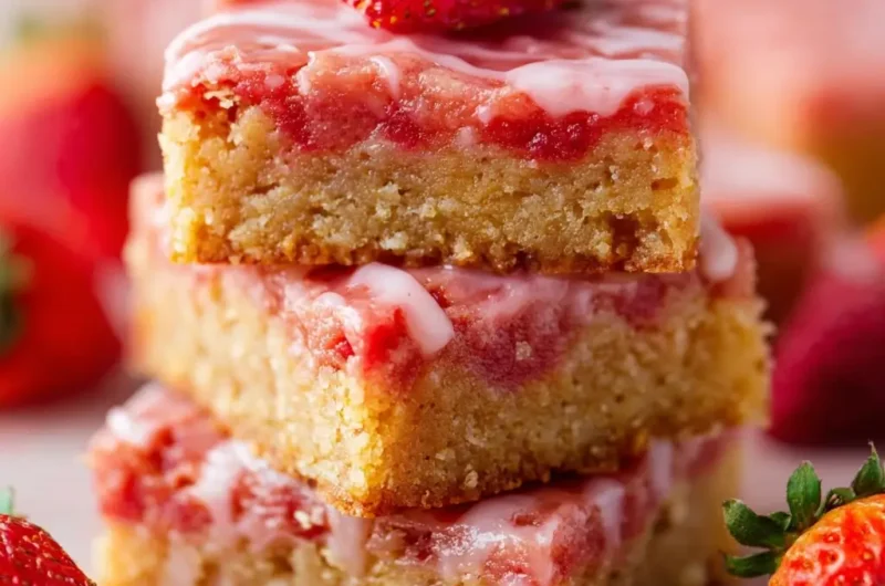 Irresistible Strawberries and Cream Blondies: The Perfect Summer Dessert Recipe