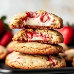 Strawberry Cheesecake Cookies