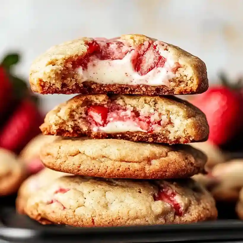 Strawberry Cheesecake Cookies