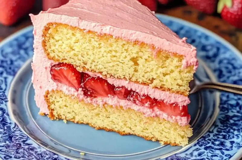 Strawberry Vanilla Cake
