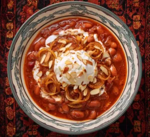 Tomato, pepper and bean one pot