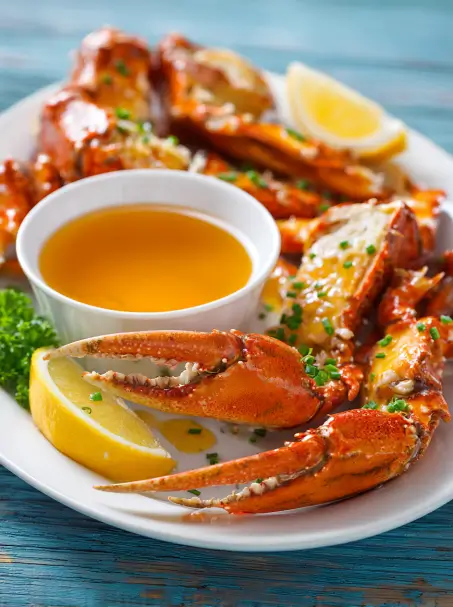 baked crab legs in butter sauce