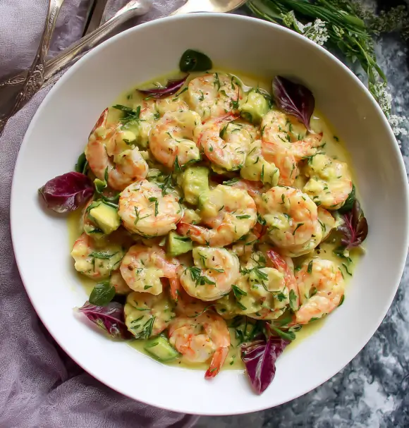 shrimp avocado salad