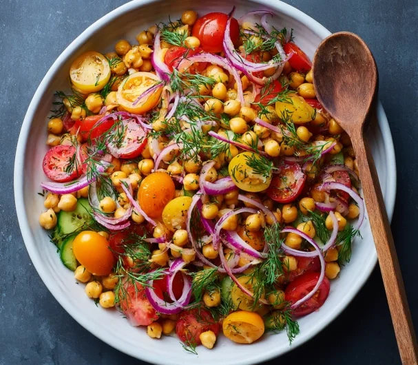 Fresh and Flavorful Chickpea Salad Recipe - Perfect for Any Occasion