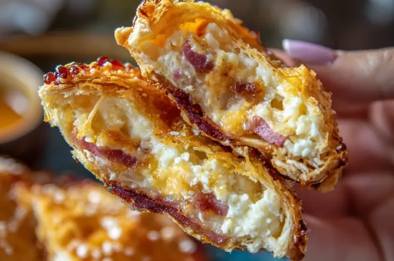 Irresistible Ham and Cheese Puff Pastry Pockets: The Perfect Golden Appetizer
