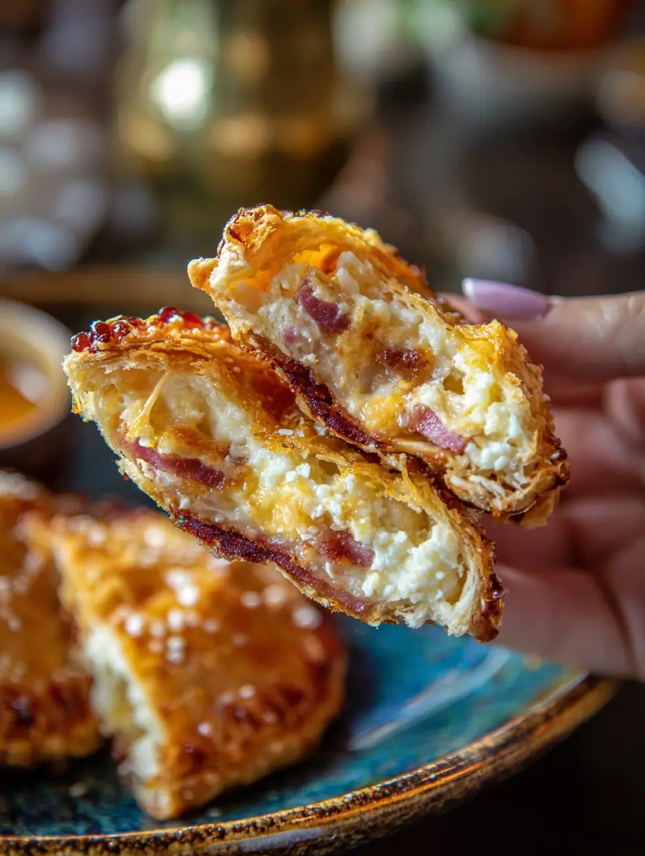 ham and cheese puff pastry pockets