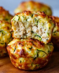 zucchini, potato, carrot and cheese muffins