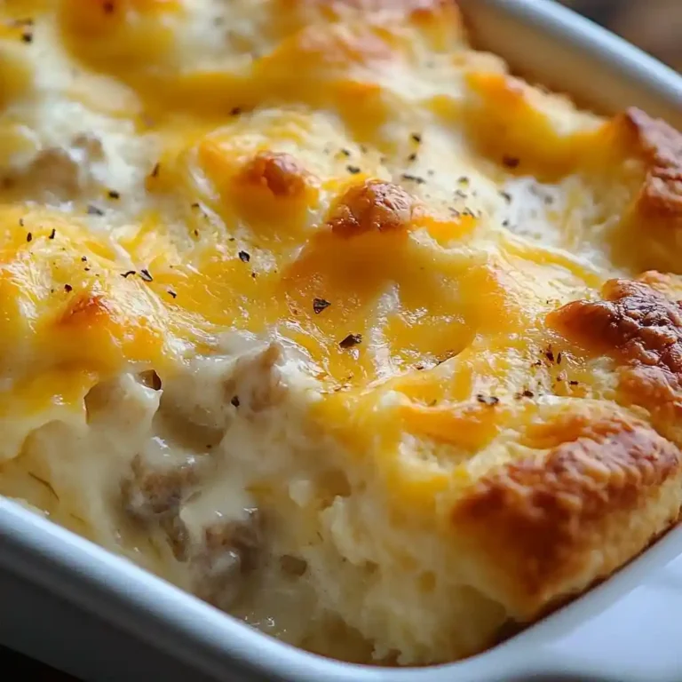 Biscuits and Gravy Casserole