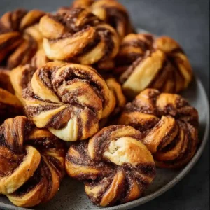 Cinnamon Knots with Coffee Icing