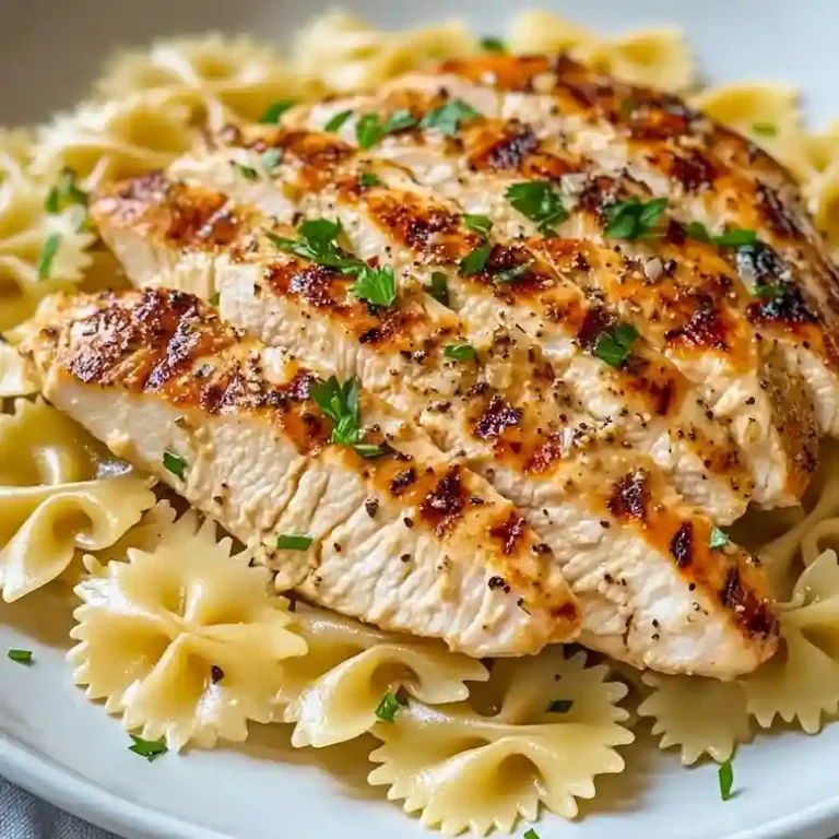 Creamy Garlic Chicken Bowtie Pasta