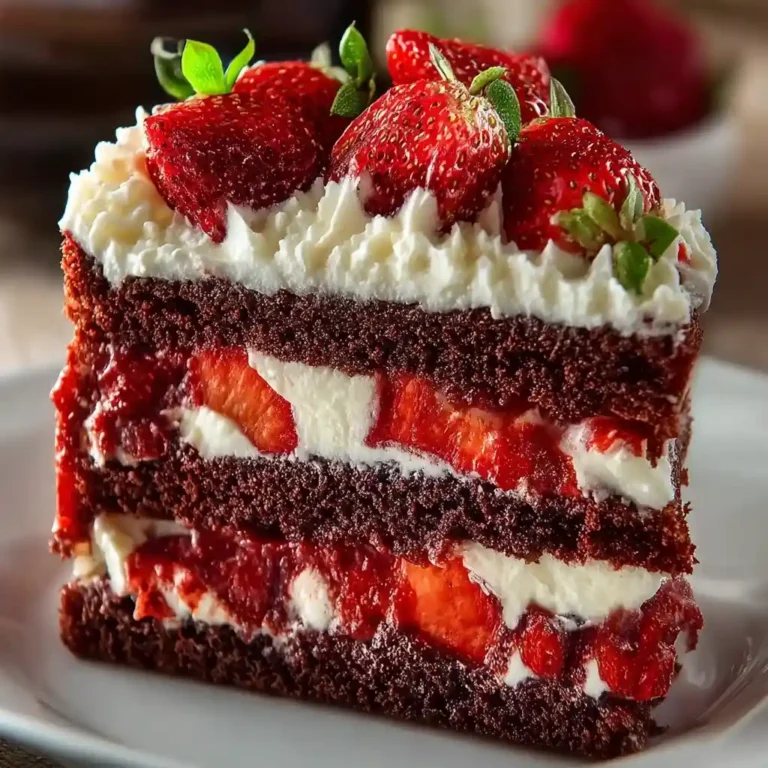 Decadent Strawberry Velvet Cake