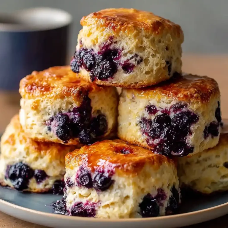 Fluffy Blueberry Biscuits