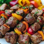 Cheesesteak Tortellini in Creamy Parmesan Sauce