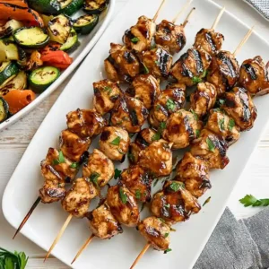 Grilled Teriyaki Chicken Kebabs