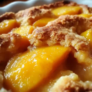 Lazy Mans Pie Peach Cobbler
