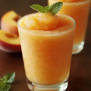 Peach Lemonade Slush