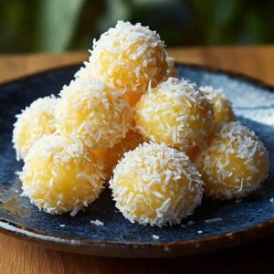 Pineapple Christmas Coconut Balls