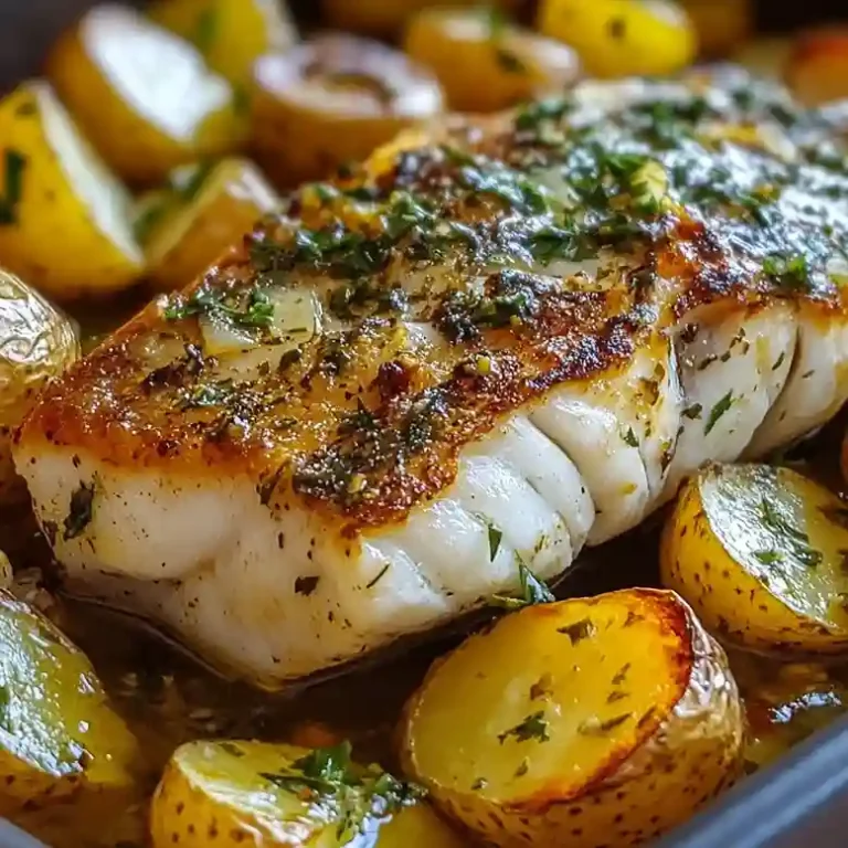 Portuguese Baked Fish with Potatoes