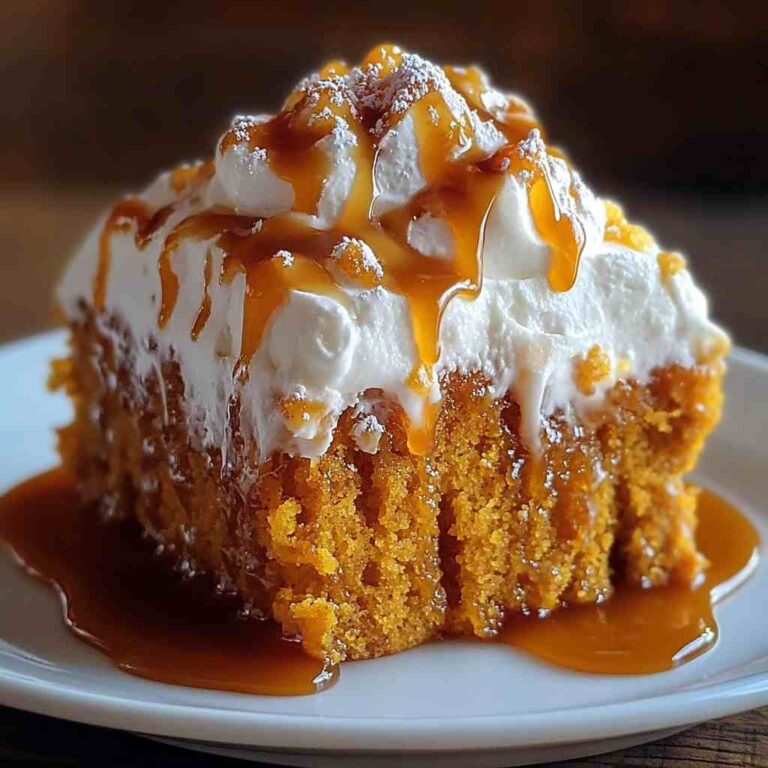 Pumpkin Poke Cake