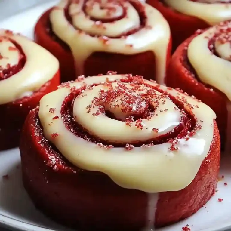 Red Velvet Cinnamon Rolls with Cream Cheese Icing