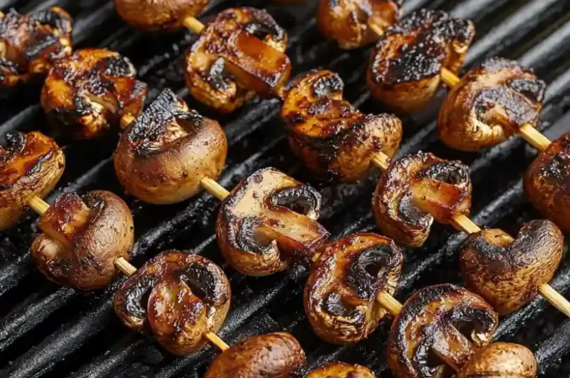 Smoky Grilled Mushroom Kebabs