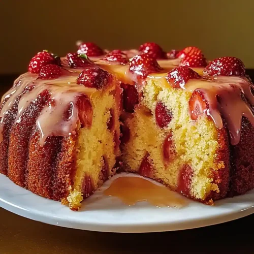 Strawberry Pineapple Pound Cake