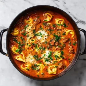 Creamy Sausage Tortellini Soup