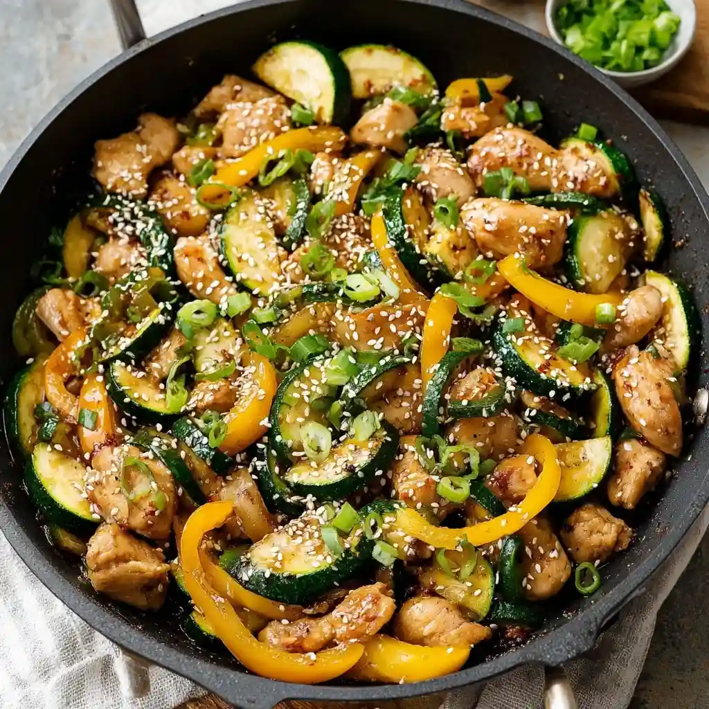 Easy Chicken and Zucchini Stir Fry